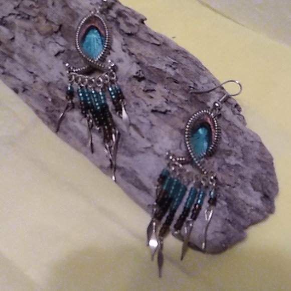 Nwt Boho String & Bead Earrings - Picture 4 of 5